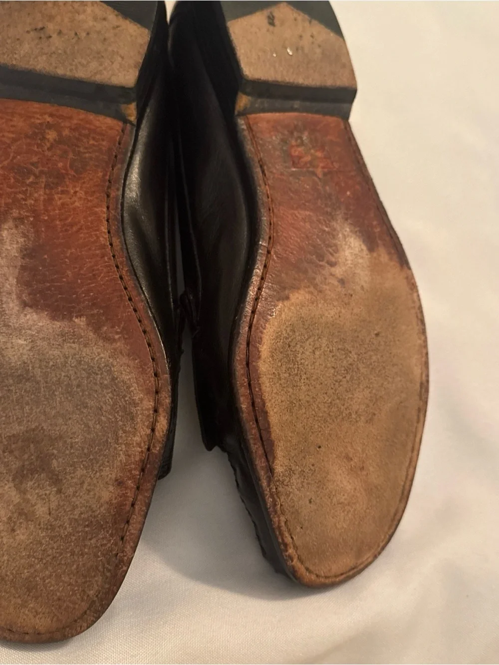 Cole Haan Black Leather Tassel Woven Penny Loafers